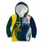 Custom India and Australia Cricket Kid Hoodie Special Half-Half Mix - Wonder Print Shop