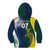 Custom India and Australia Cricket Kid Hoodie Special Half-Half Mix - Wonder Print Shop