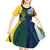 Custom India and Australia Cricket Kid Short Sleeve Dress Special Half-Half Mix - Wonder Print Shop