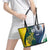 Custom India and Australia Cricket Leather Tote Bag Special Half-Half Mix - Wonder Print Shop