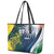 Custom India and Australia Cricket Leather Tote Bag Special Half-Half Mix - Wonder Print Shop