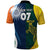 Custom India and Australia Cricket Polo Shirt Special Half-Half Mix - Wonder Print Shop