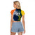 Custom India and Australia Cricket Raglan Cropped T Shirt Special Half-Half Mix