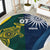 Custom India and Australia Cricket Round Carpet Special Half-Half Mix