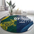 Custom India and Australia Cricket Round Carpet Special Half-Half Mix