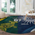 Custom India and Australia Cricket Round Carpet Special Half-Half Mix