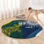 Custom India and Australia Cricket Round Carpet Special Half-Half Mix