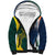 Custom India and Australia Cricket Sherpa Hoodie Special Half-Half Mix