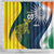 Custom India and Australia Cricket Shower Curtain Special Half-Half Mix