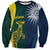 Custom India and Australia Cricket Sweatshirt Special Half-Half Mix