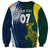 Custom India and Australia Cricket Sweatshirt Special Half-Half Mix