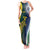 Custom India and Australia Cricket Tank Maxi Dress Special Half-Half Mix