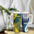 Custom India and Australia Cricket Tumbler With Handle Special Half-Half Mix