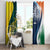 Custom India and Australia Cricket Window Curtain Special Half-Half Mix