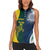 Custom India and Australia Cricket Women Sleeveless Polo Shirt Special Half-Half Mix