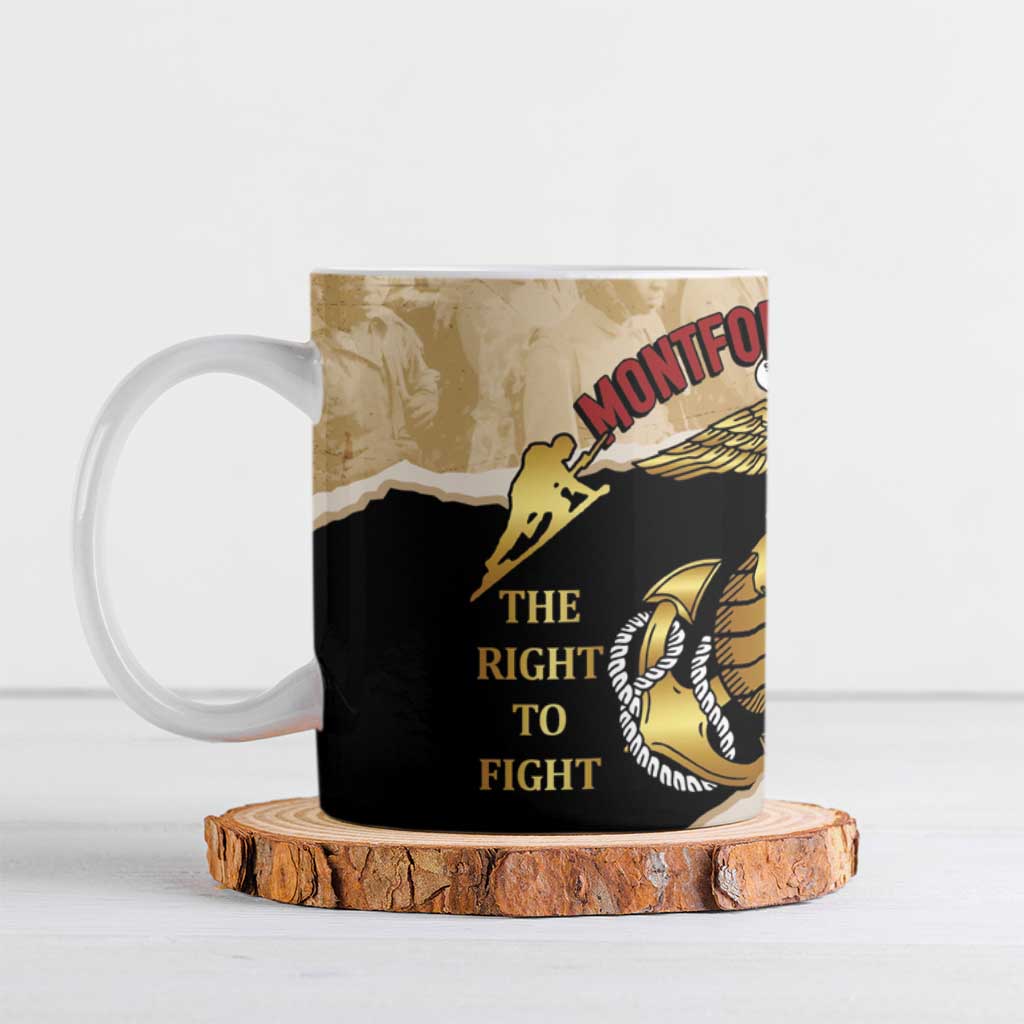 Montfort Point Marines Ceramic Mug African American First To Fight Prejudice