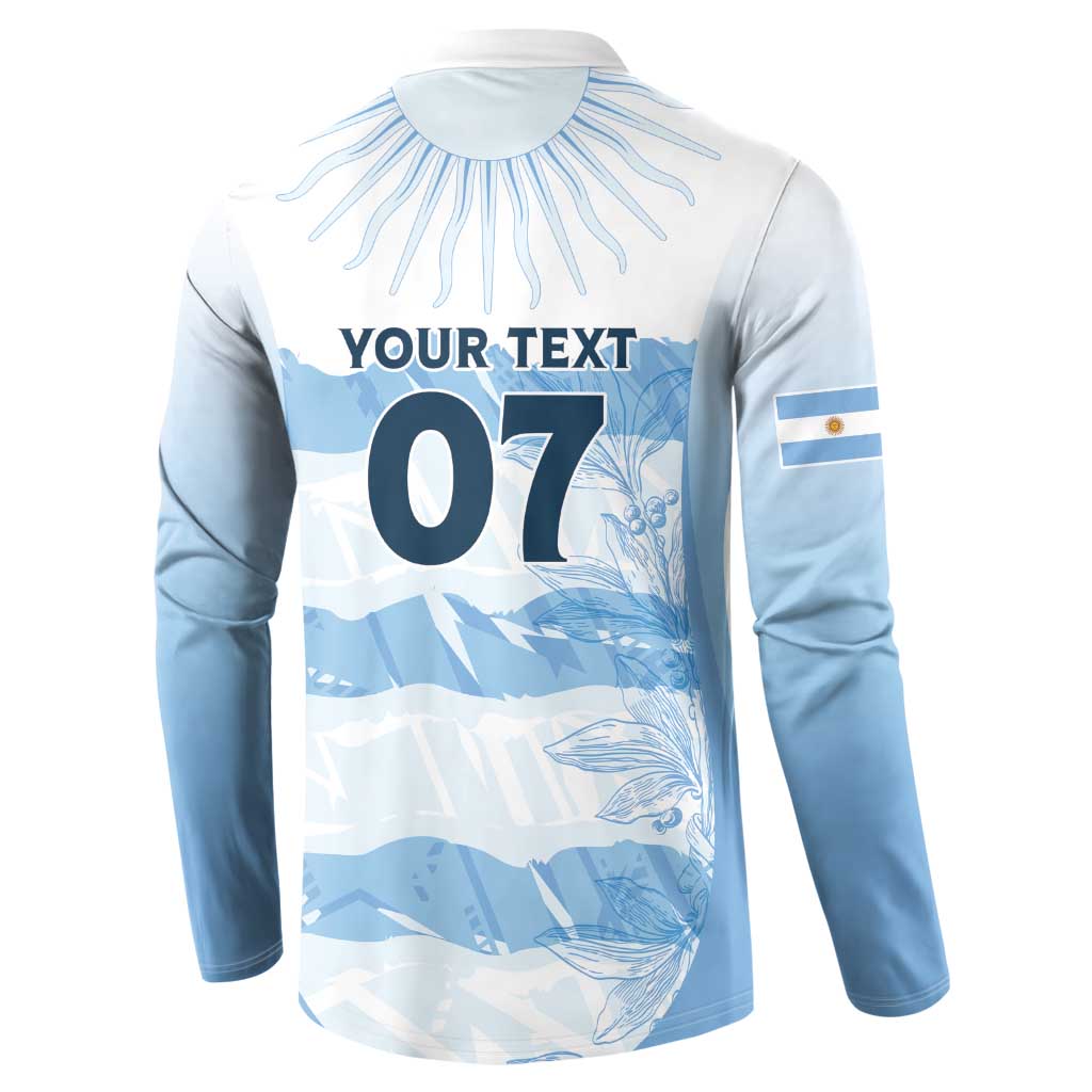 Argentina Rugby Los Pumas Custom Button Sweatshirt Traditional Colors - Wonder Print Shop