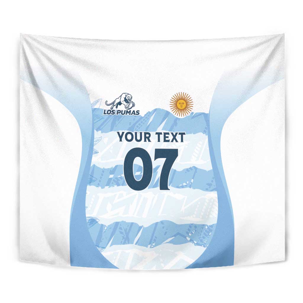 Argentina Rugby Los Pumas Custom Tapestry Traditional Colors - Wonder Print Shop