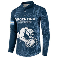 Argentina Rugby Los Pumas Custom Button Sweatshirt Laurel Wreath Inspired - Wonder Print Shop
