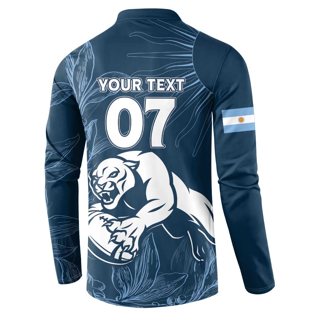 Argentina Rugby Los Pumas Custom Button Sweatshirt Laurel Wreath Inspired - Wonder Print Shop