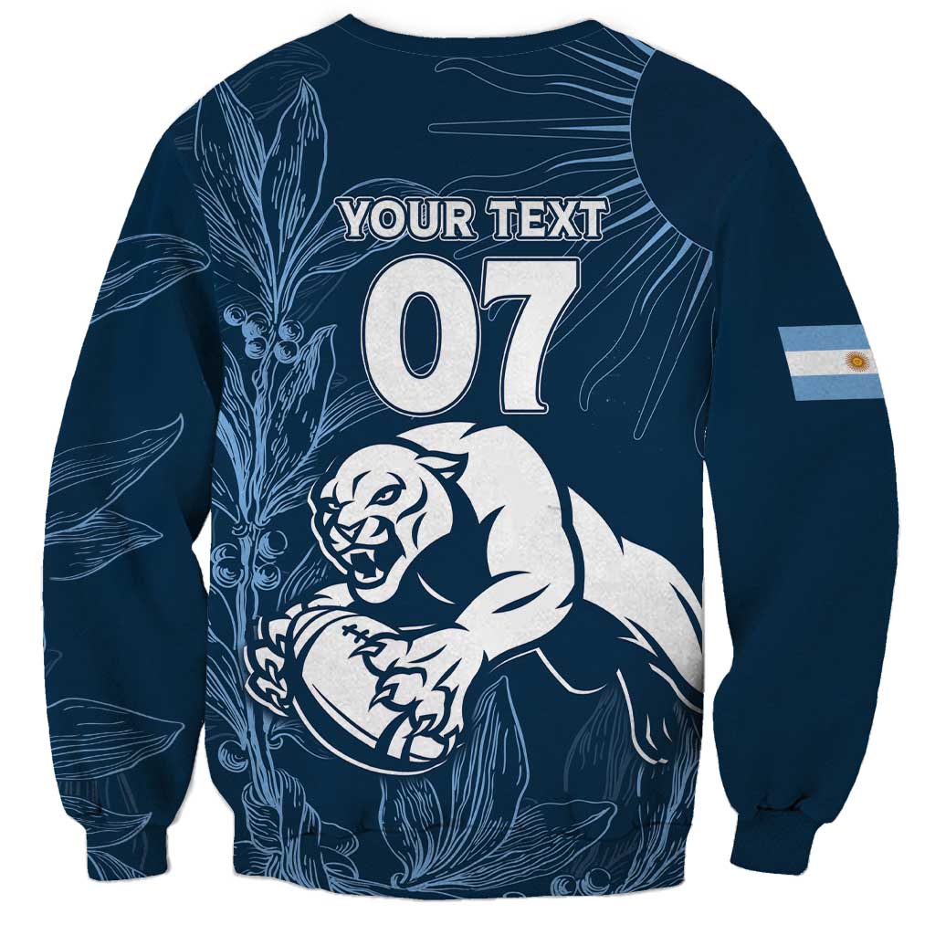 Argentina Rugby Los Pumas Custom Sweatshirt Laurel Wreath Inspired - Wonder Print Shop