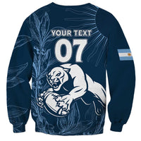 Argentina Rugby Los Pumas Custom Sweatshirt Laurel Wreath Inspired - Wonder Print Shop
