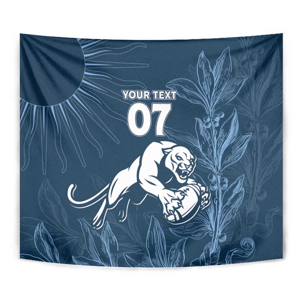Argentina Rugby Los Pumas Custom Tapestry Laurel Wreath Inspired - Wonder Print Shop