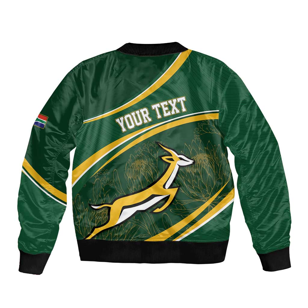 South Africa Rugby Personalized Bokke Bomber Jacket Springboks - Stronger Together - Wonder Print Shop