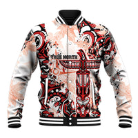 Canada Indigenous Haida Art Personalized Baseball Jacket True North