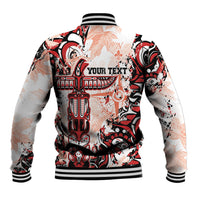 Canada Indigenous Haida Art Personalized Baseball Jacket True North
