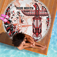 Canada Indigenous Haida Art Beach Blanket True North