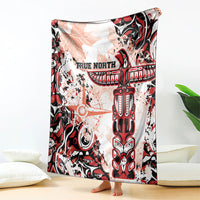 Canada Indigenous Haida Art Blanket True North
