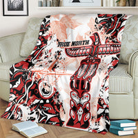 Canada Indigenous Haida Art Blanket True North