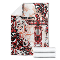 Canada Indigenous Haida Art Blanket True North