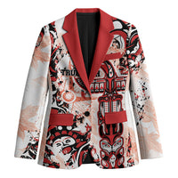 Canada Indigenous Haida Art Personalized Blazer True North
