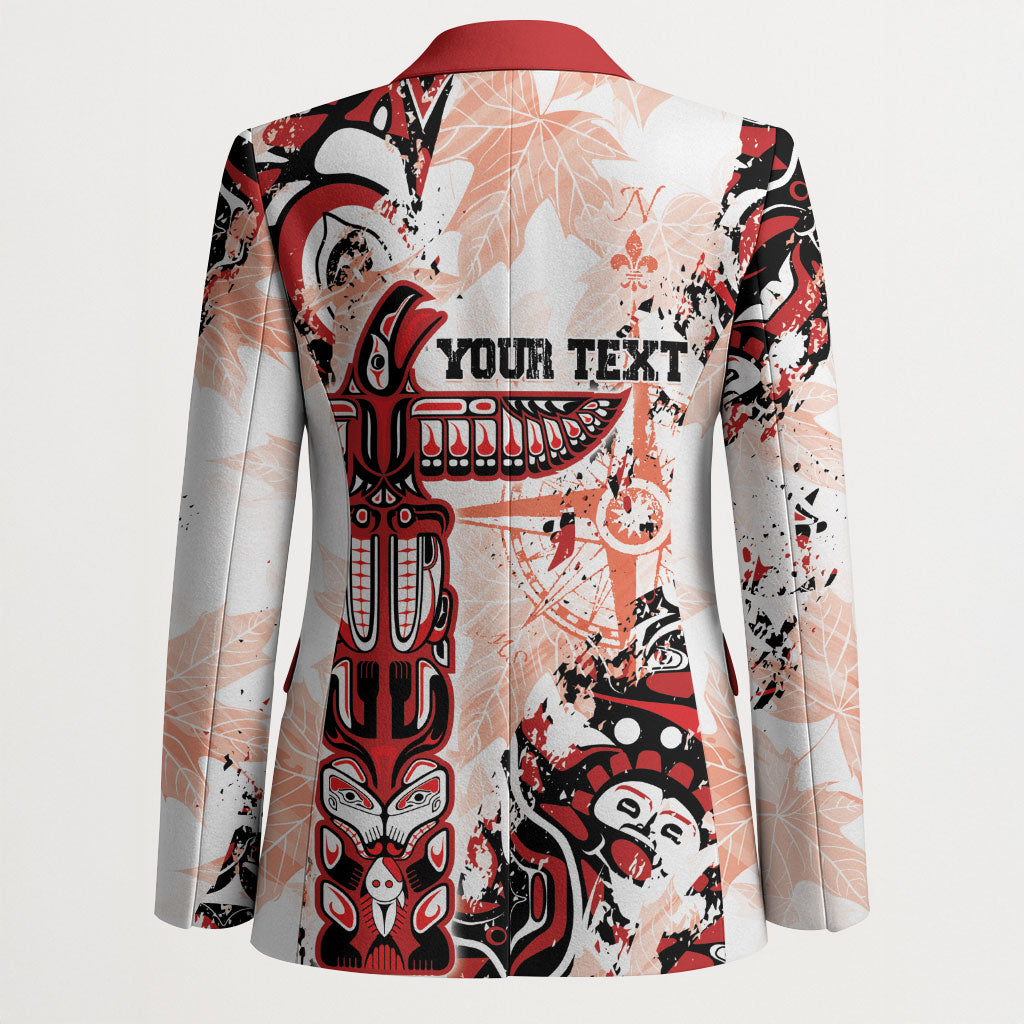 Canada Indigenous Haida Art Personalized Blazer True North
