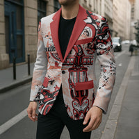 Canada Indigenous Haida Art Personalized Blazer True North