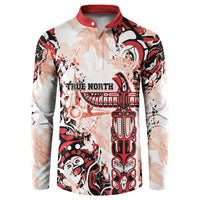 Canada Indigenous Haida Art Personalized Button Sweatshirt True North