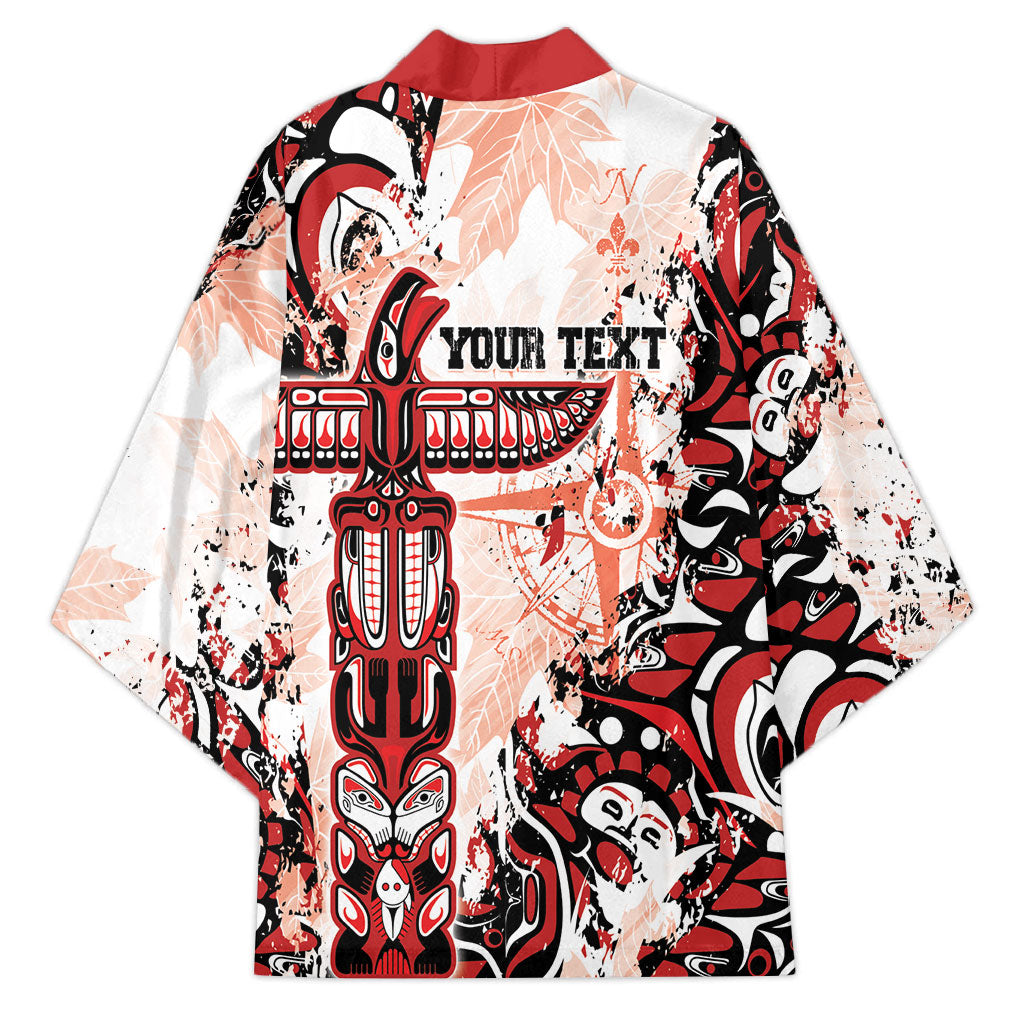Canada Indigenous Haida Art Personalized Kimono True North