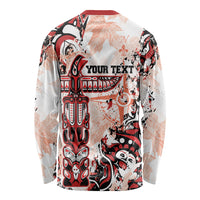 Canada Indigenous Haida Art Personalized Long Sleeve Shirt True North