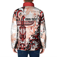 Canada Indigenous Haida Art Personalized Padded Jacket True North