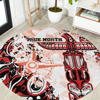 Canada Indigenous Haida Art Round Carpet True North
