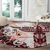 Canada Indigenous Haida Art Round Carpet True North