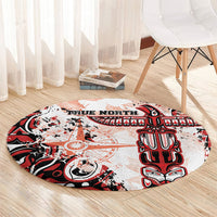 Canada Indigenous Haida Art Round Carpet True North