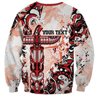Canada Indigenous Haida Art Personalized Sweatshirt True North