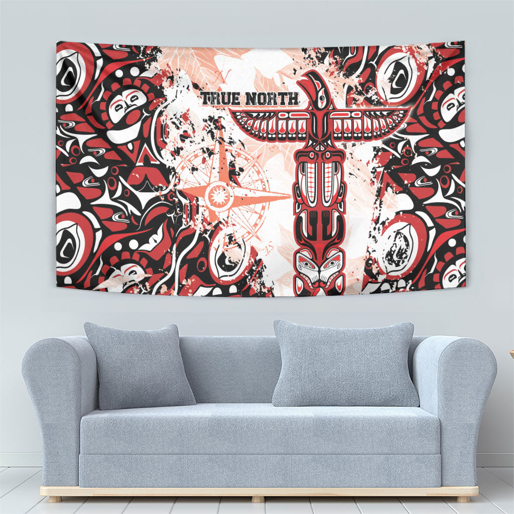 Canada Indigenous Haida Art Tapestry True North