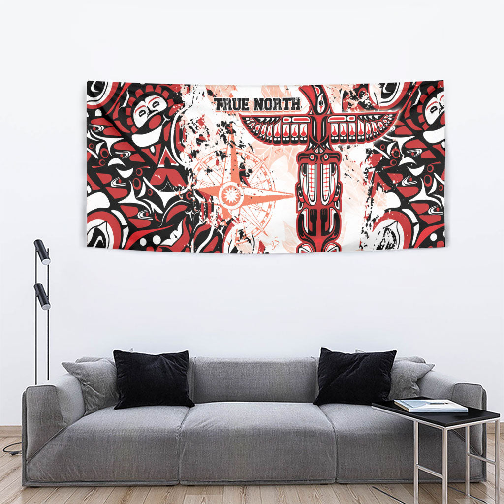 Canada Indigenous Haida Art Tapestry True North