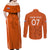 Personalised Netherlands Football Couples Matching Off Shoulder Maxi Dress and Long Sleeve Button Shirts Lionesses World Cup 2023 LT7 - Wonder Print Shop