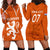 Personalised Netherlands Football Hoodie Dress Lionesses World Cup 2023 - Wonder Print Shop