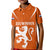 Personalised Netherlands Football Kid Polo Shirt Lionesses World Cup 2023 - Wonder Print Shop